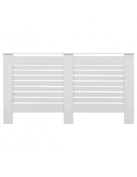 Copertura per Radiatore Bianca 152x19x81,5 cm in MDF
