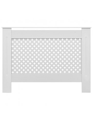 Copertura per Radiatore Bianca 112x19x81,5 cm in MDF