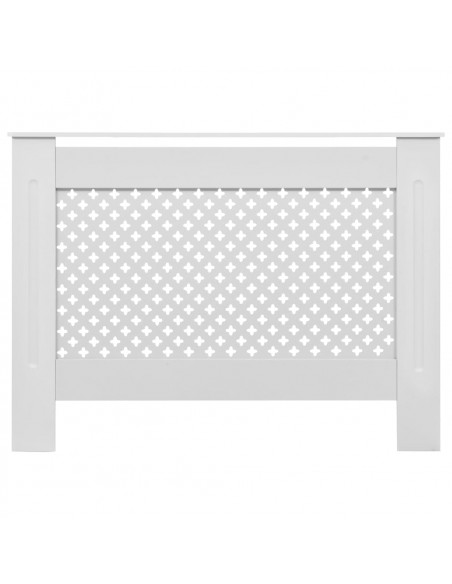 Copertura per Radiatore Bianca 112x19x81,5 cm in MDF