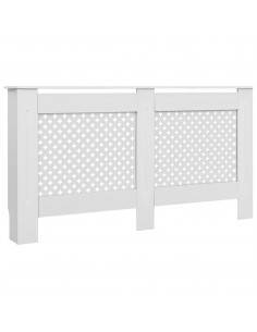 Copertura per Radiatore Bianca 152x19x81,5 cm in MDF 2