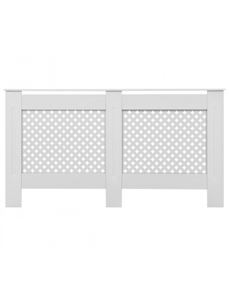 Copertura per Radiatore Bianca 152x19x81,5 cm in MDF