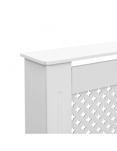 Copertura per Radiatore Bianca 152x19x81,5 cm in MDF