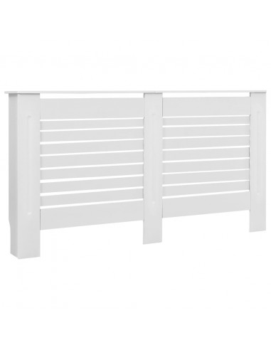 Coperture per Radiatori 2 pz Bianche 152x19x81,5 cm in MDF
