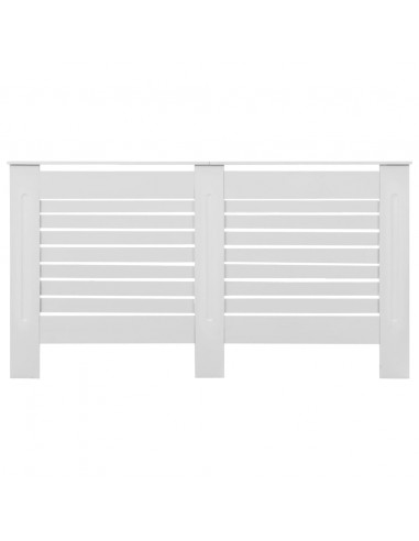 Coperture per Radiatori 2 pz Bianche 152x19x81,5 cm in MDF