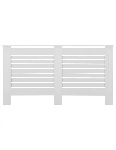 Coperture per Radiatori 2 pz Bianche 152x19x81,5 cm in MDF