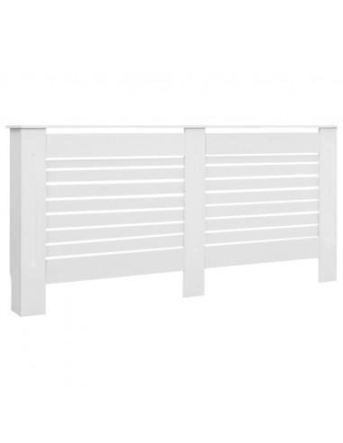 Coperture per Radiatori 2 pz Bianche 172x19x81,5 cm in MDF