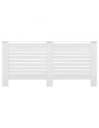 Coperture per Radiatori 2 pz Bianche 172x19x81,5 cm in MDF