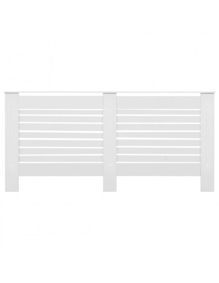 Coperture per Radiatori 2 pz Bianche 172x19x81,5 cm in MDF