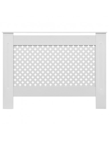 Coperture per Radiatori 2 pz Bianche 112x19x81,5 cm in MDF