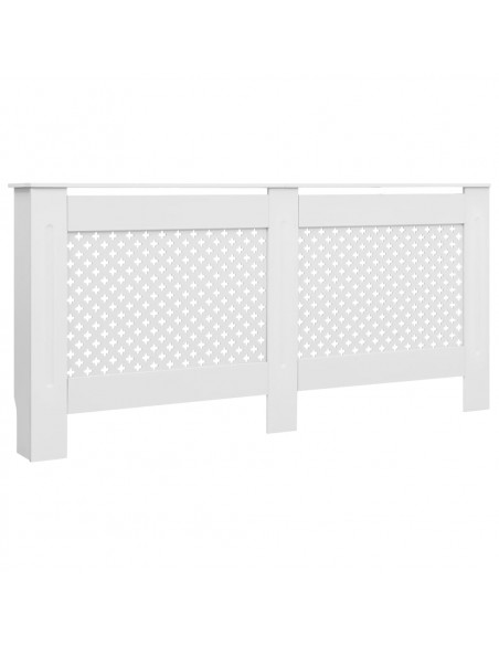 Coperture per Radiatori 2 pz Bianche 172x19x81,5 cm in MDF