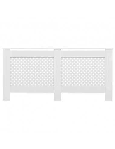 Coperture per Radiatori 2 pz Bianche 172x19x81,5 cm in MDF