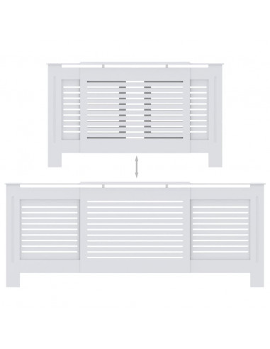 Copertura per Radiatore Bianca in MDF 205 cm