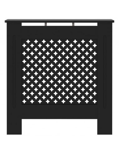 Copertura per Radiatore Nera in MDF 78 cm