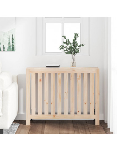 Copertura Termosifone 108,5x19x84 cm in Legno Massello di Pino