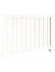 Copertura Termosifone Bianca 108,5x19x84 cm Legno Massello Pino 2
