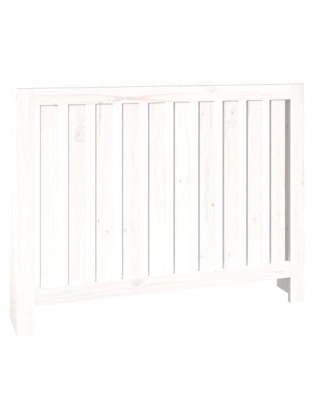 Copertura Termosifone Bianca 108,5x19x84 cm Legno Massello Pino