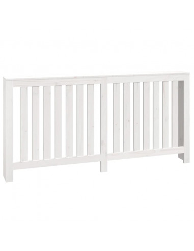 Copertura Termosifone Bianca 169x19x84 cm Legno Massello Pino