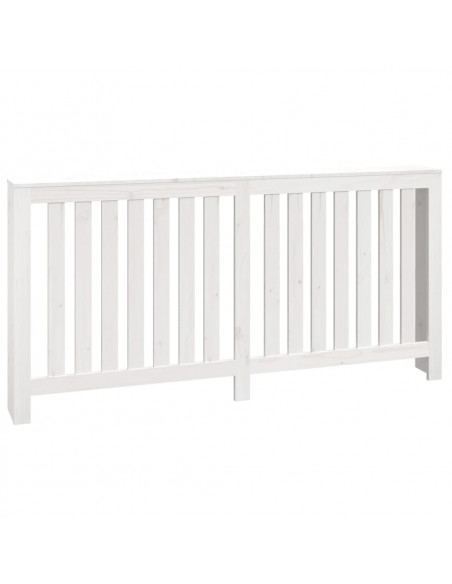 Copertura Termosifone Bianca 169x19x84 cm Legno Massello Pino