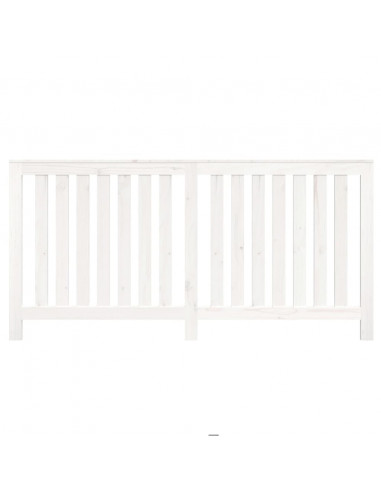 Copertura Termosifone Bianca 169x19x84 cm Legno Massello Pino