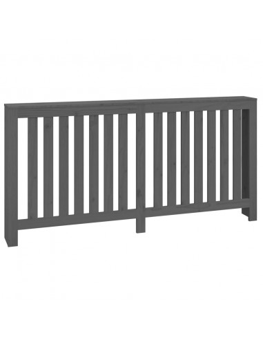 Copertura Termosifone Grigia 169x19x84 cm Legno Massello Pino