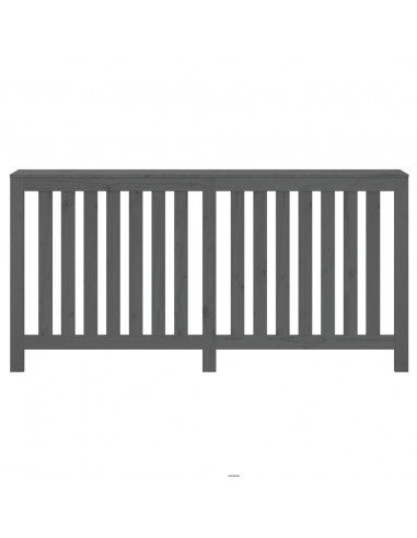 Copertura Termosifone Grigia 169x19x84 cm Legno Massello Pino