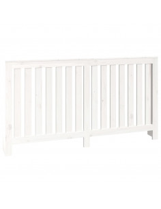 Copertura Termosifone Bianca 153x19x84 cm Legno Massello Pino 2