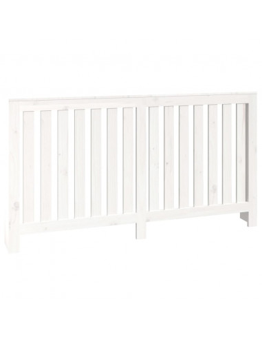 Copertura Termosifone Bianca 153x19x84 cm Legno Massello Pino