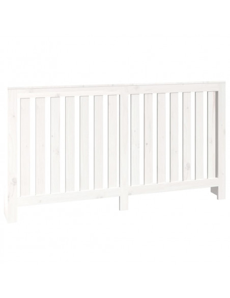 Copertura Termosifone Bianca 153x19x84 cm Legno Massello Pino