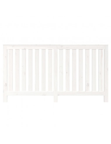 Copertura Termosifone Bianca 153x19x84 cm Legno Massello Pino