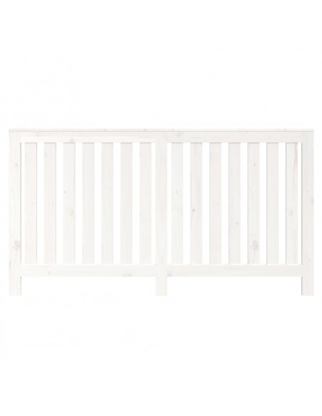 Copertura Termosifone Bianca 153x19x84 cm Legno Massello Pino