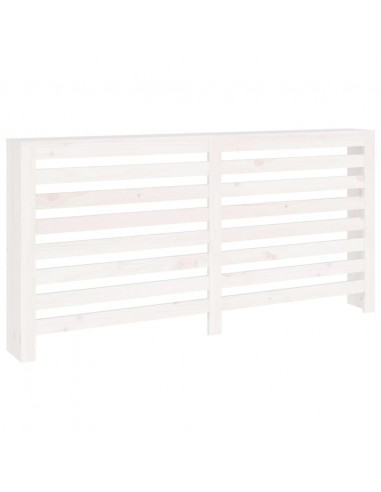 Copertura Termosifone Bianca 169x19x84 cm Legno Massello Pino