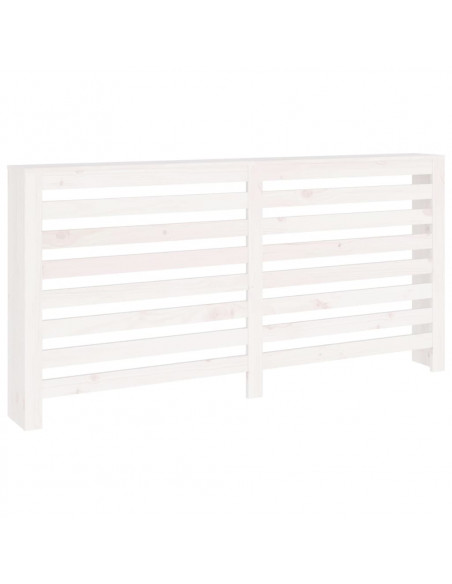 Copertura Termosifone Bianca 169x19x84 cm Legno Massello Pino