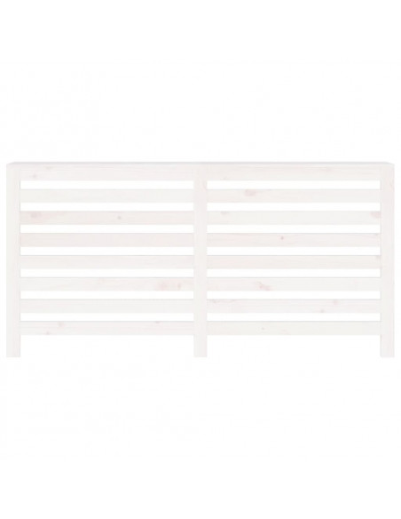 Copertura Termosifone Bianca 169x19x84 cm Legno Massello Pino