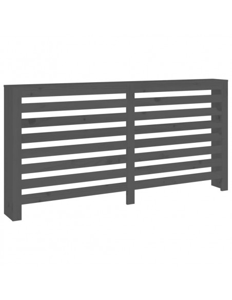 Copertura Termosifone Grigia 169x19x84 cm Legno Massello Pino