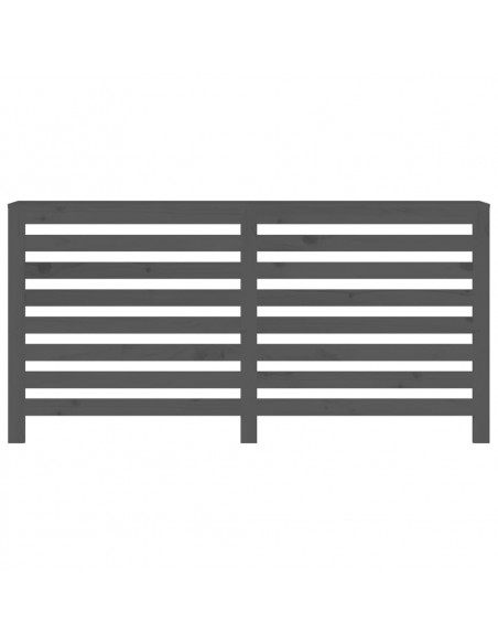 Copertura Termosifone Grigia 169x19x84 cm Legno Massello Pino