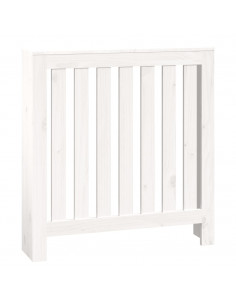Copertura Termosifone Bianca 79,5x19x84 cm Legno Massello Pino 2