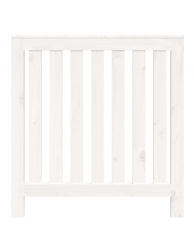 Copertura Termosifone Bianca 79,5x19x84 cm Legno Massello Pino