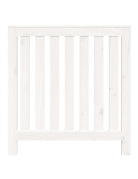 Copertura Termosifone Bianca 79,5x19x84 cm Legno Massello Pino
