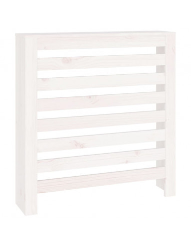 Copertura Termosifone Bianca 79,5x19x84 cm Legno Massello Pino