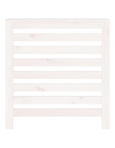 Copertura Termosifone Bianca 79,5x19x84 cm Legno Massello Pino