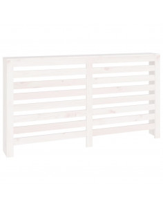 Copertura Termosifone Bianca 153x19x84 cm Legno Massello Pino 2