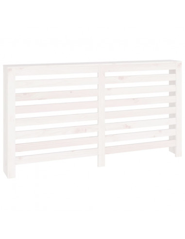 Copertura Termosifone Bianca 153x19x84 cm Legno Massello Pino