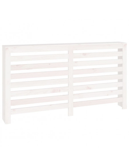 Copertura Termosifone Bianca 153x19x84 cm Legno Massello Pino