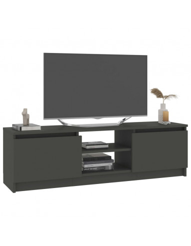 Mobile Porta TV Grigio 120x30x35,5 cm in Legno Multistrato