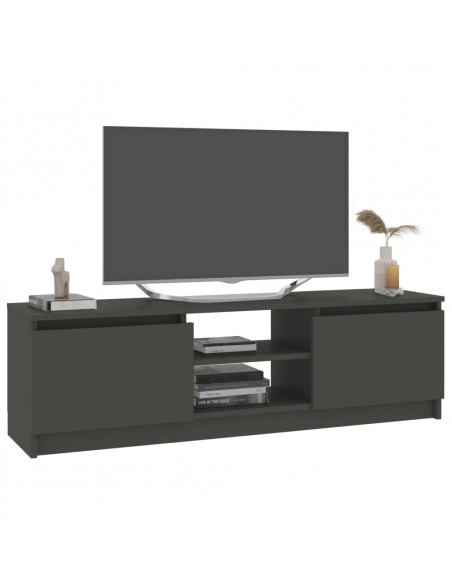 Mobile Porta TV Grigio 120x30x35,5 cm in Legno Multistrato