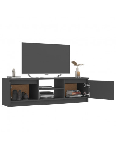Mobile Porta TV Grigio 120x30x35,5 cm in Legno Multistrato