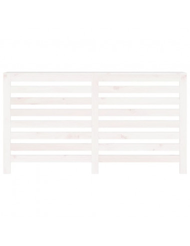 Copertura Termosifone Bianca 153x19x84 cm Legno Massello Pino