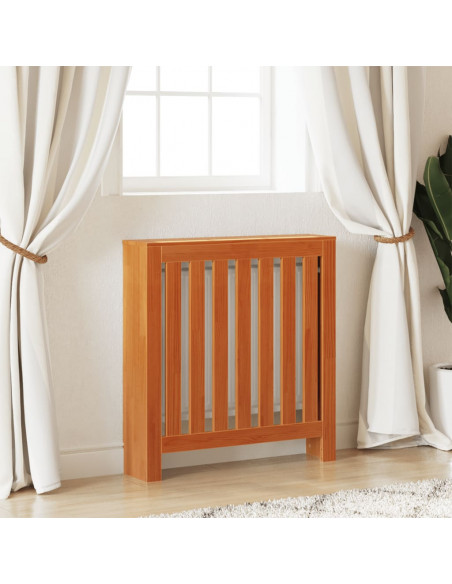 Copertura Termosifone Marrone Cera in Legno Massello Pino