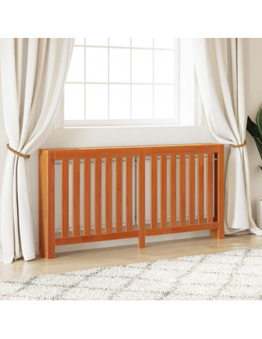 Copertura Termosifone Marrone Cera in Legno Massello Pino