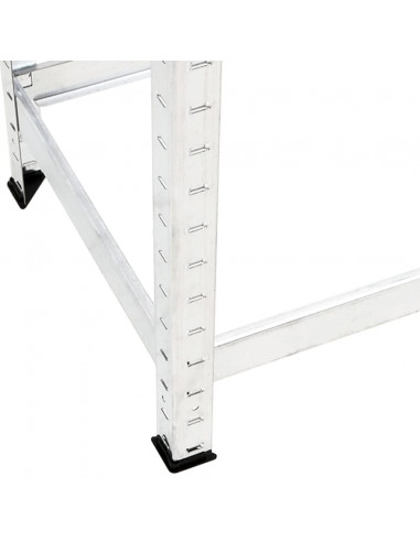 Portapneumatici a 2 Livelli Argento 110x40x110 cm in Acciaio